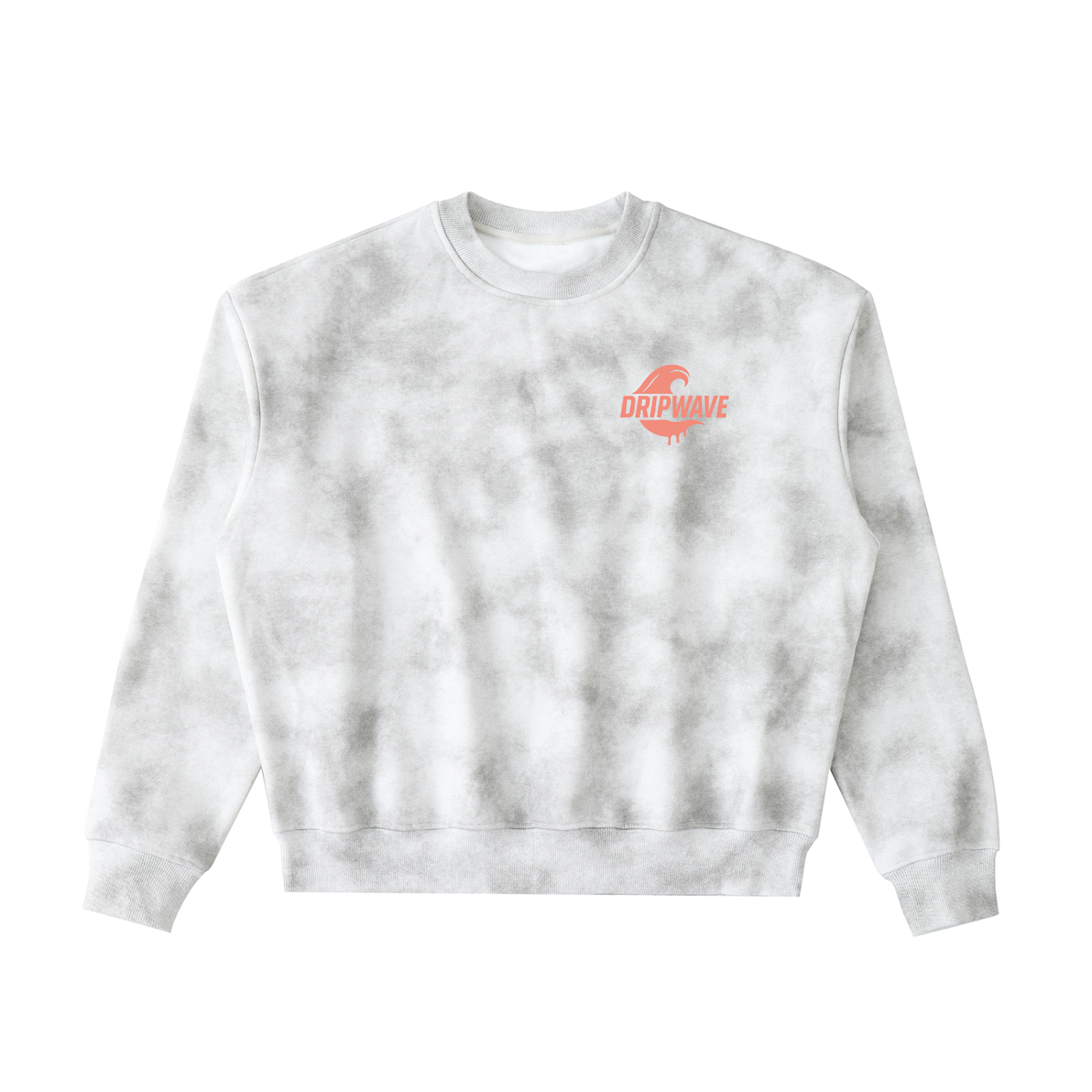 DRIPWAVE Classic dirty washed Fleeced Sweatshirt