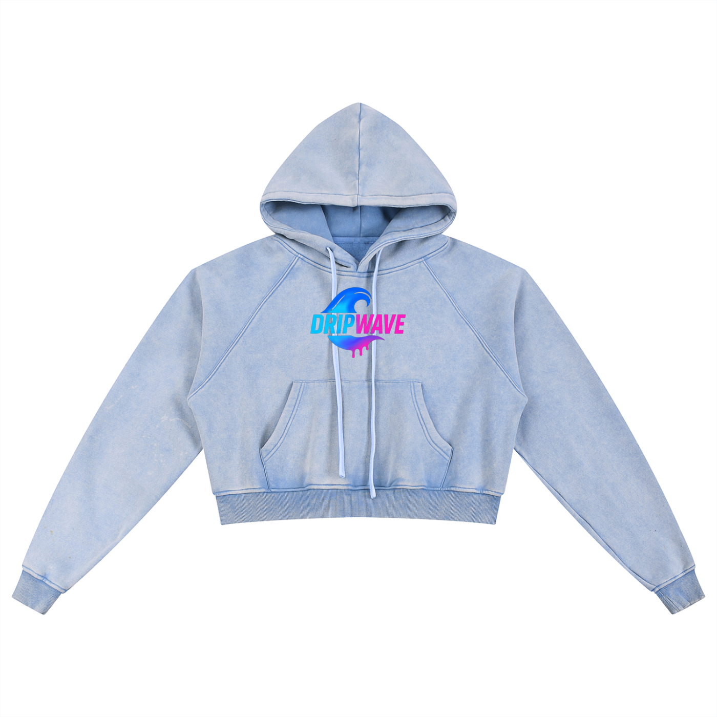 DRIPWAVE CROPPED XOXO HOODIE