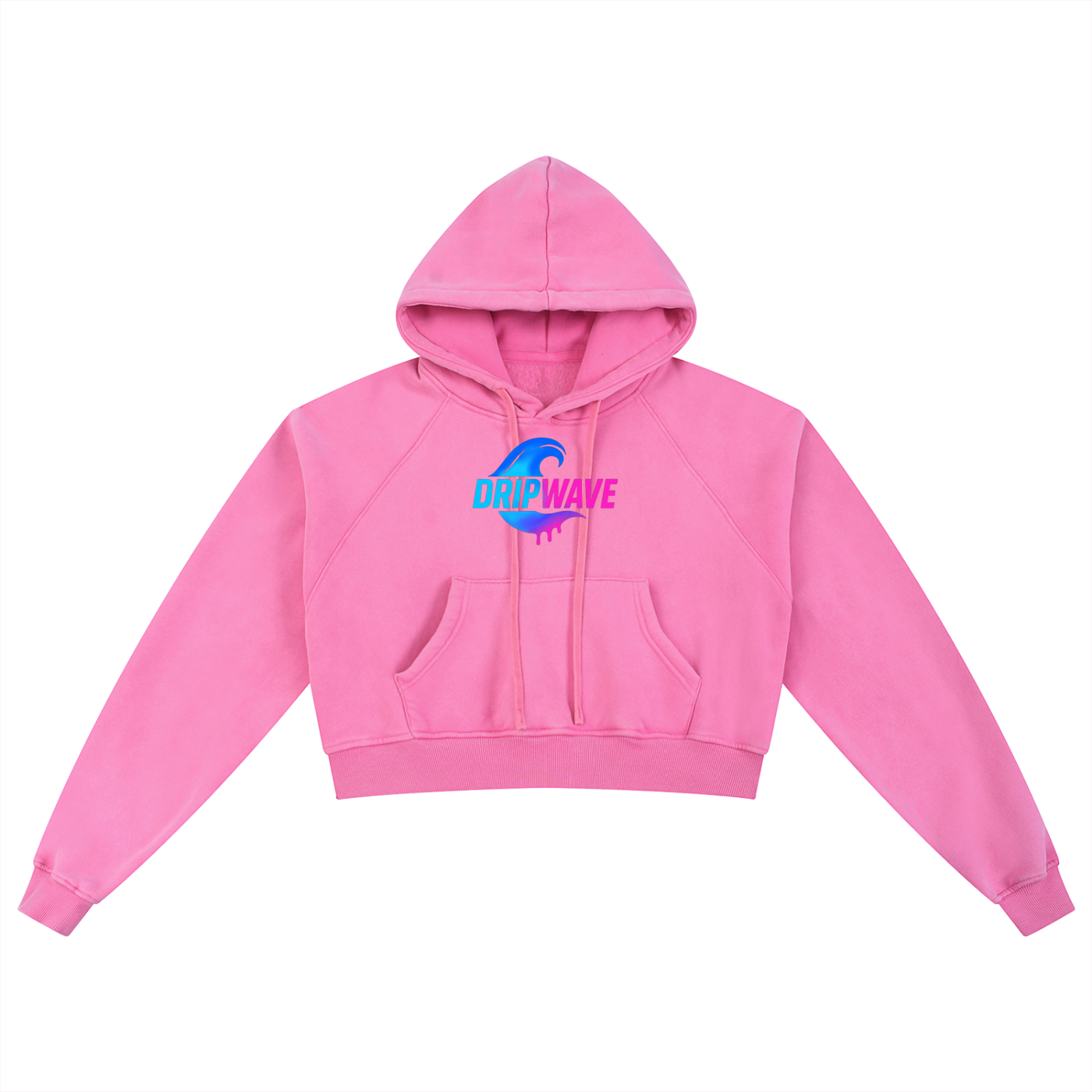DRIPWAVE CROPPED XOXO HOODIE