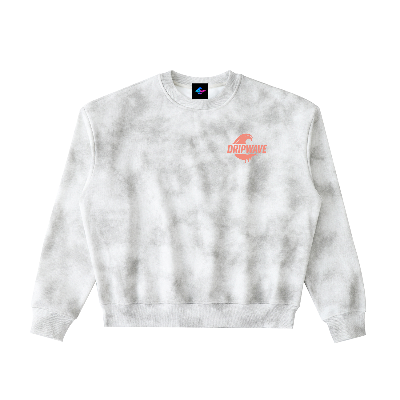 DRIPWAVE Classic dirty washed Fleeced Sweatshirt